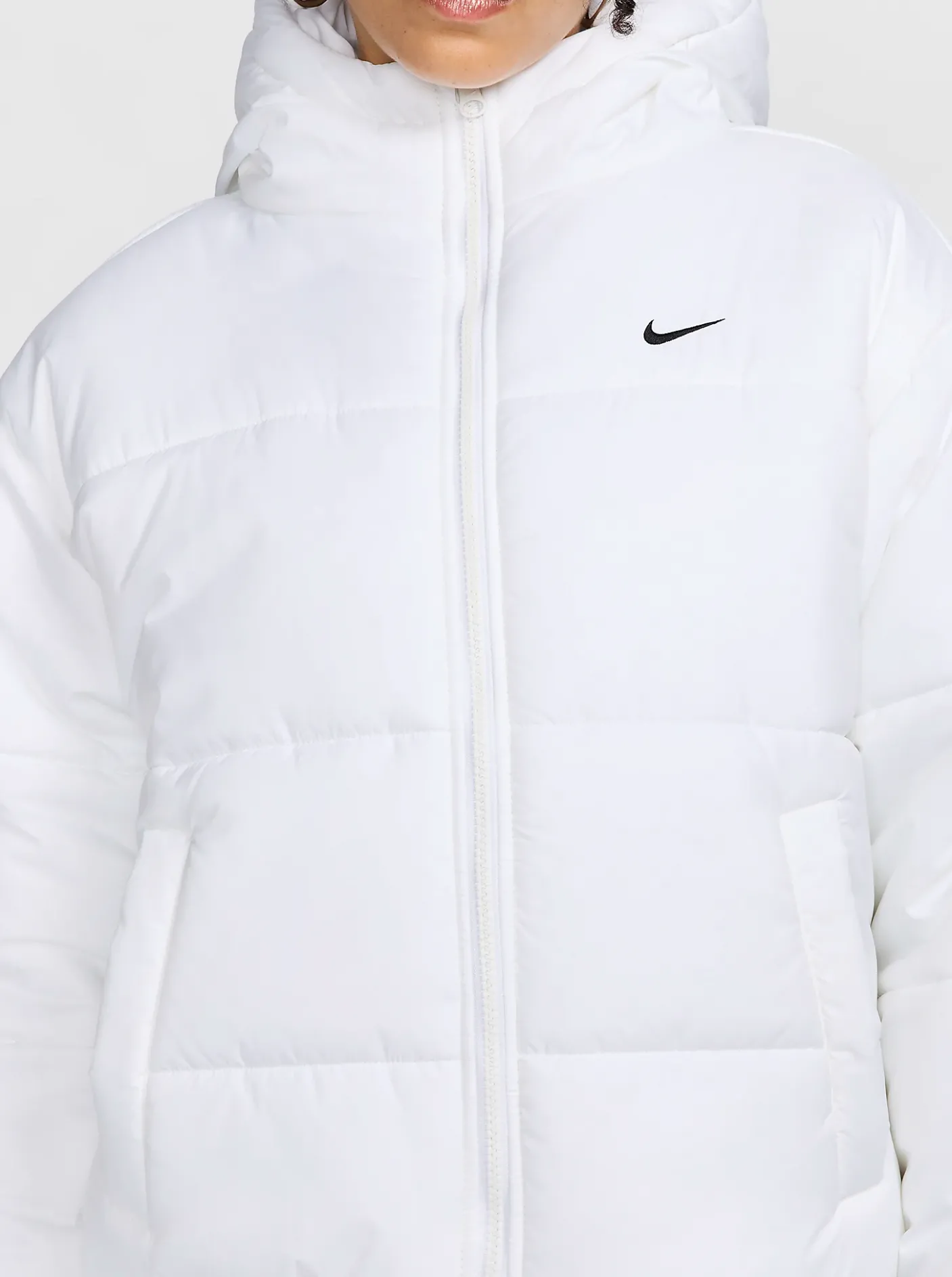 Women Nike Puffers|Jackets & Vests-Sportswear Classic Puffer Therma-FIT Loose Hooded Jacket