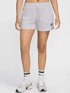Women Nike Shorts-Sportswear Club Fleece Mid-Rise Shorts
