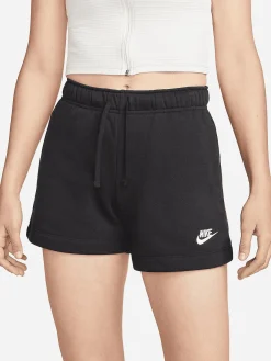 Women Nike Shorts-Sportswear Club Fleece Mid-Rise Shorts
