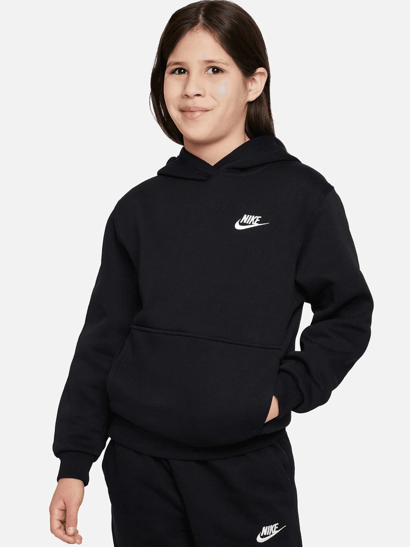 Kids Nike Hoodies & Crews-Sportswear Club Fleece Pullover Hoodie Youth