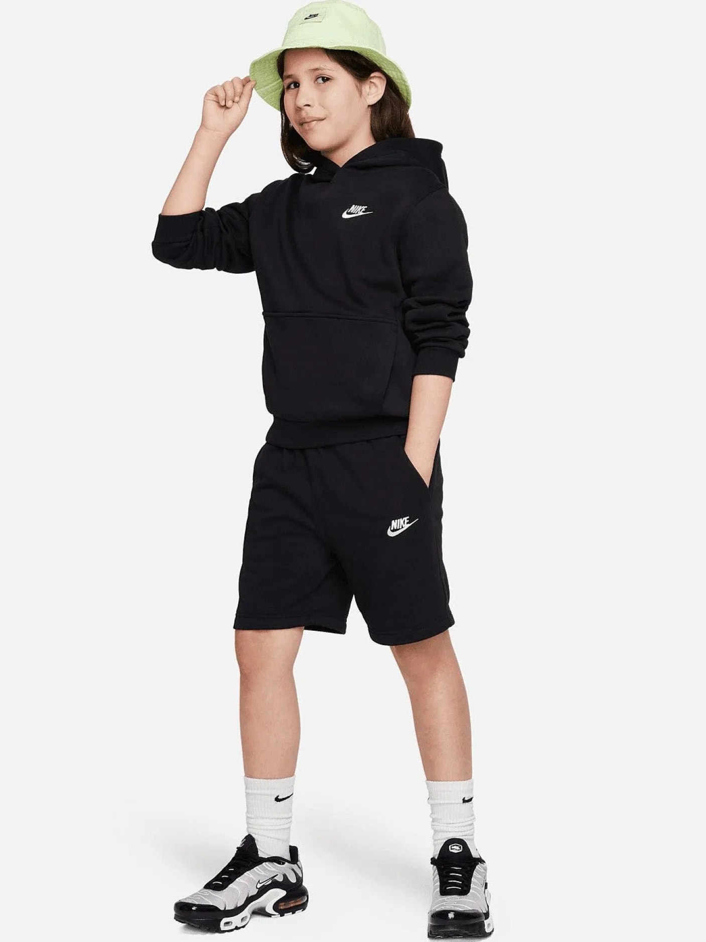 Kids Nike Hoodies & Crews-Sportswear Club Fleece Pullover Hoodie Youth