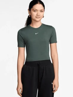 Women Nike Tees & Tanks-Sportswear Essential Slim Cropped T-Shirt