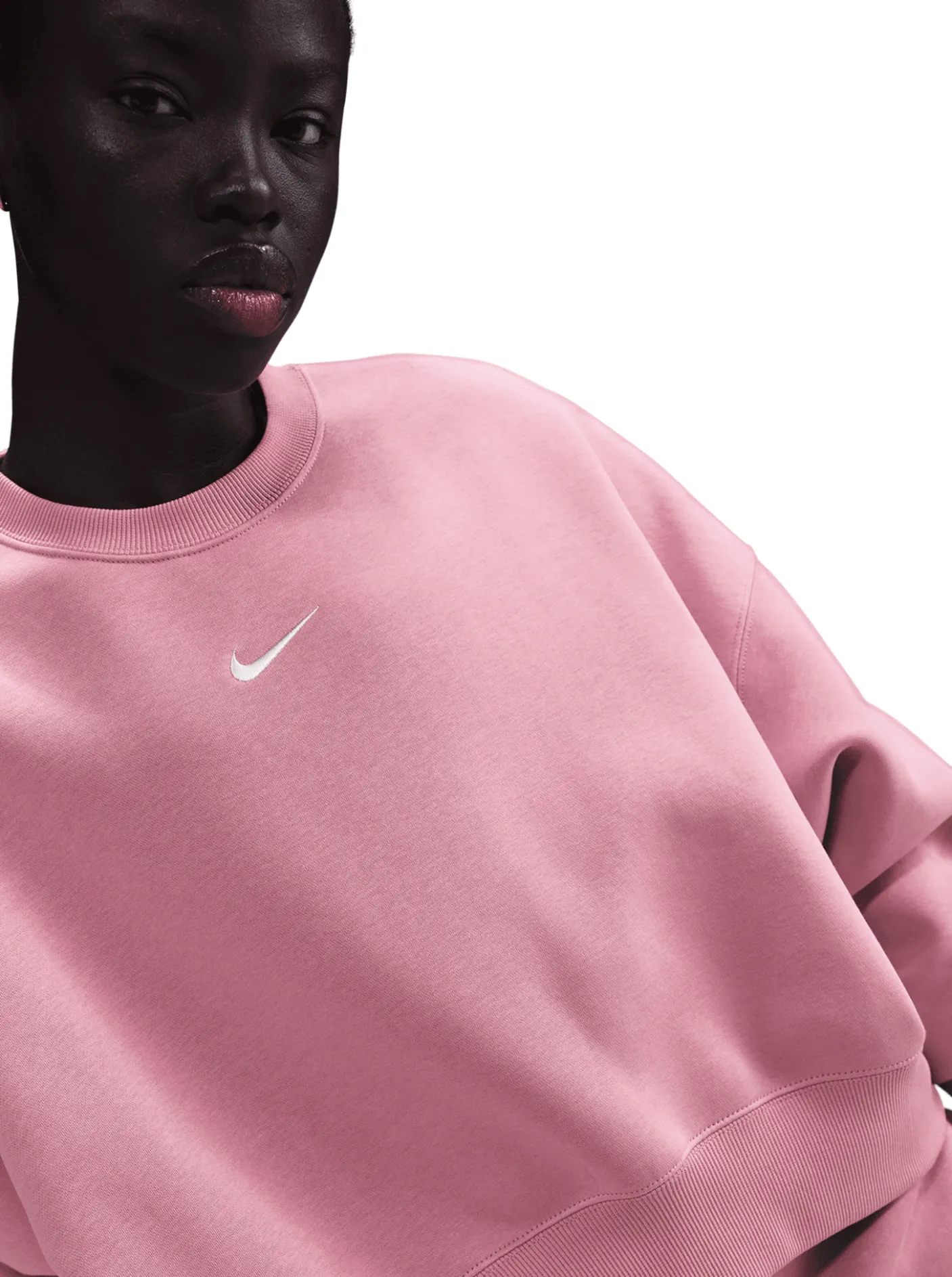 Women Nike Hoodies & Crews-Sportswear Phoenix Fleece Oversized Crew-Neck Sweatshirt