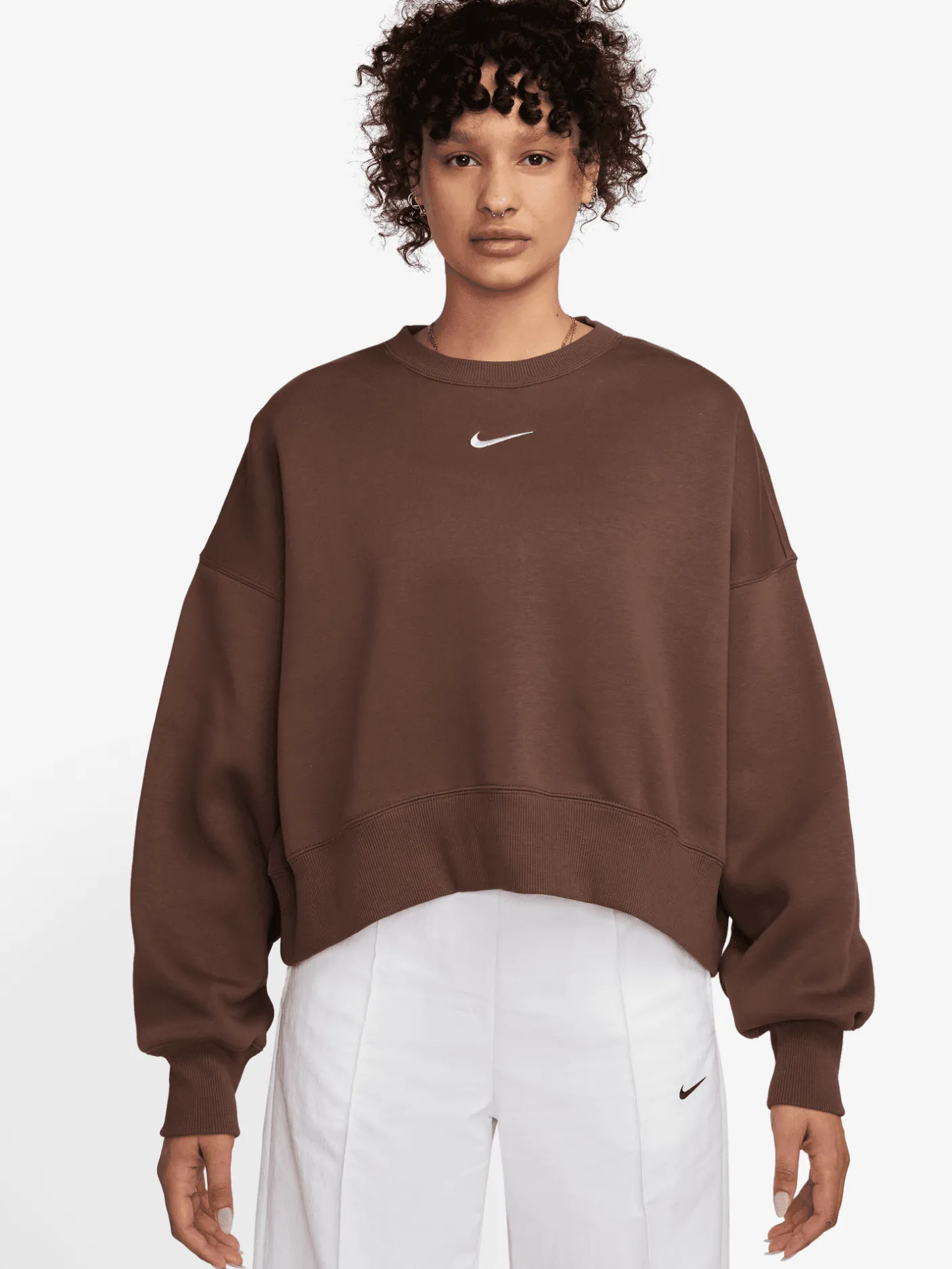Women Nike Hoodies & Crews-Sportswear Phoenix Oversized Crew-Neck