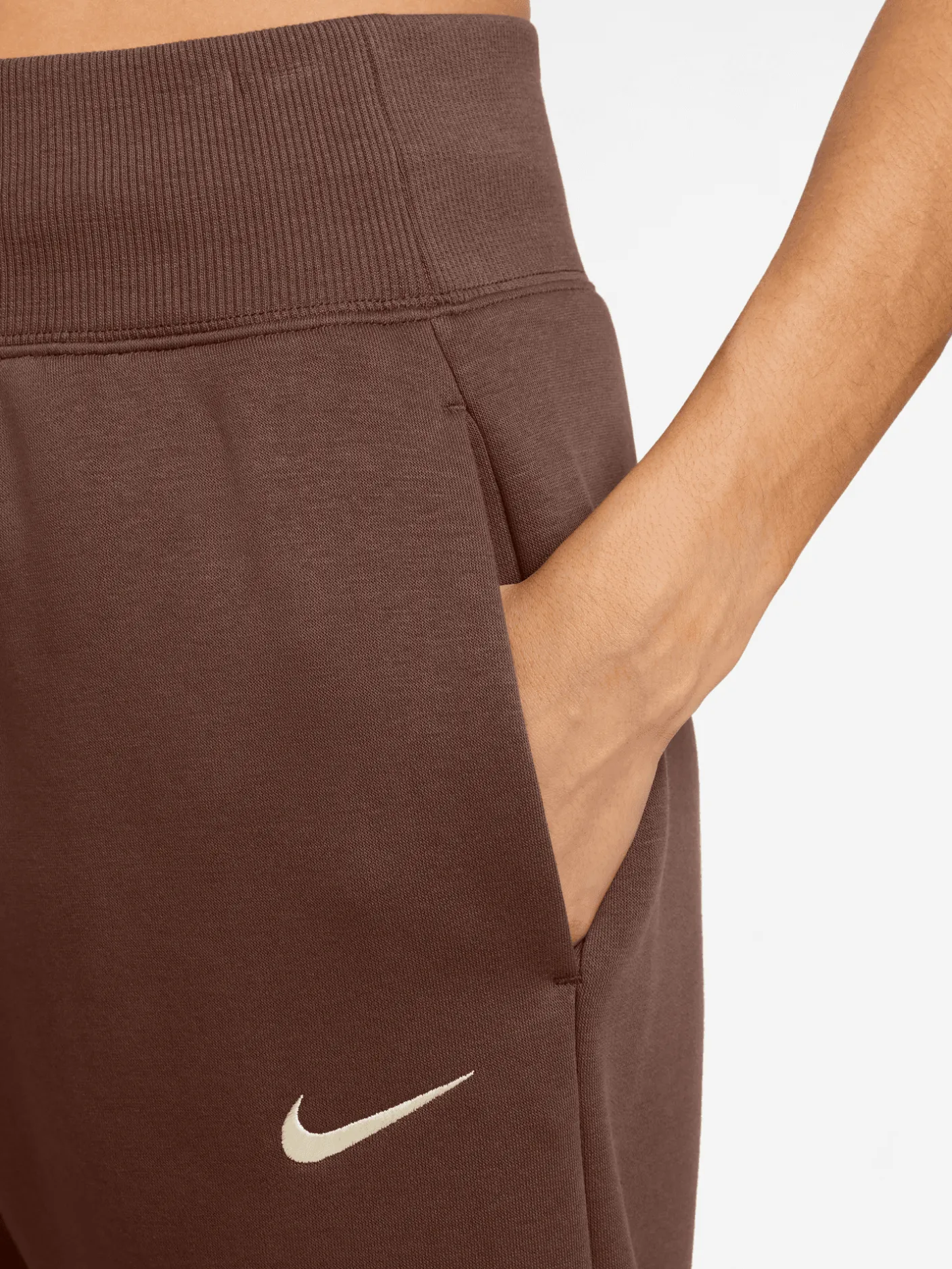 Women Nike Pants & Sweats-Sportswear Phoenix Wide-Leg Fleece Pant