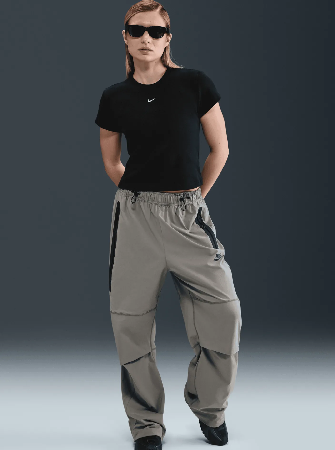 Women Nike Tees & Tanks-Sportswear Rib Jersey Short Sleeve Top
