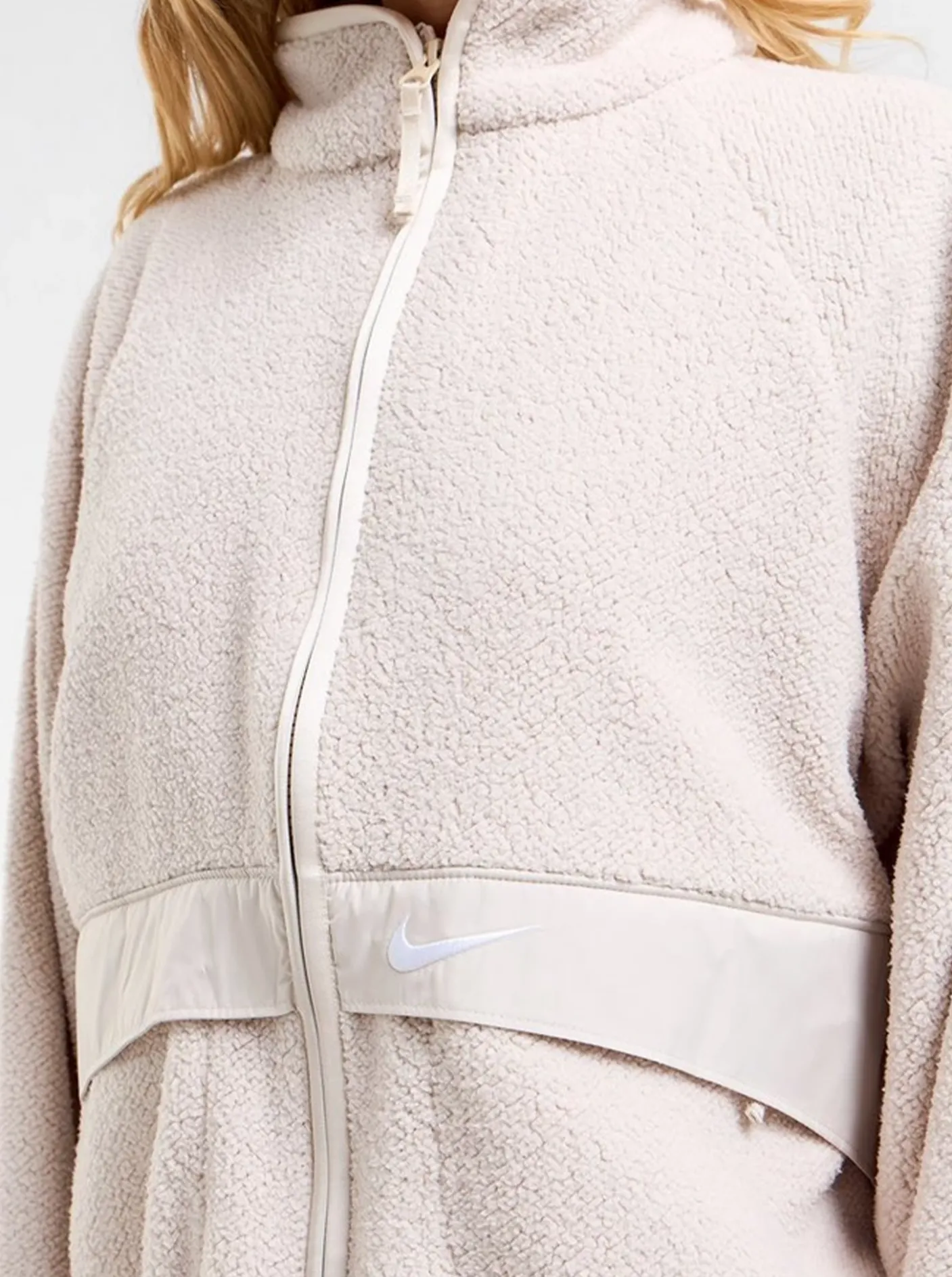 Women Nike Jackets & Vests-Sportswear Sherpa Jacket