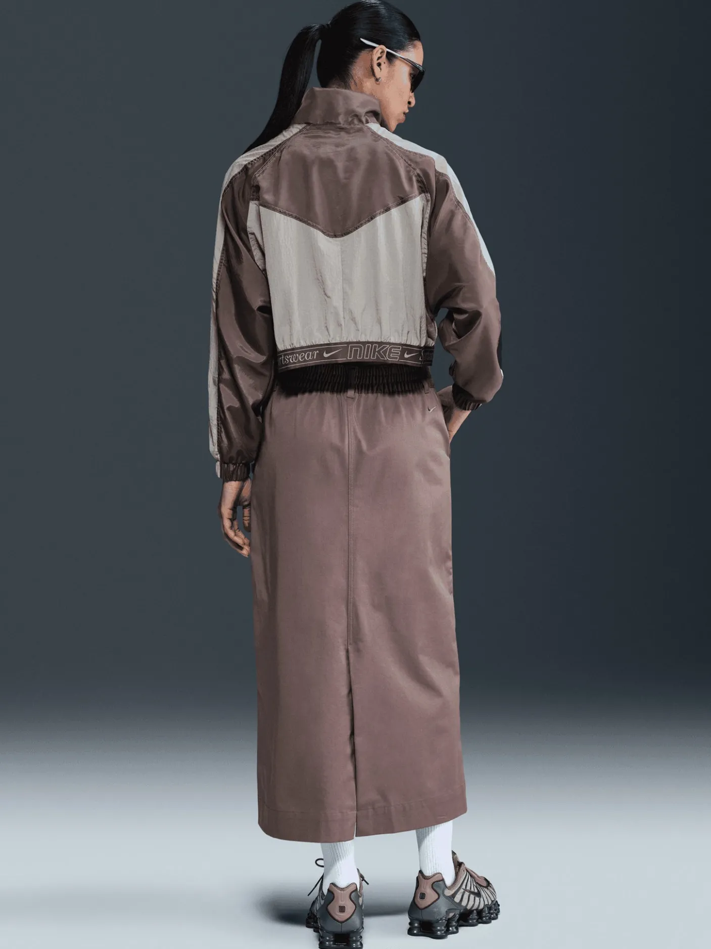 Women Nike Jackets & Vests-Sportswear Woven Jacket