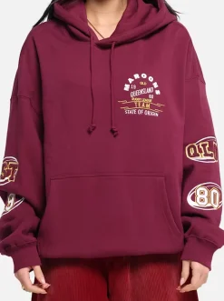 Mitchell & Ness Queensland Maroons|Hoodies & Crews-State Of Origin Hoodie Queensland Maroons