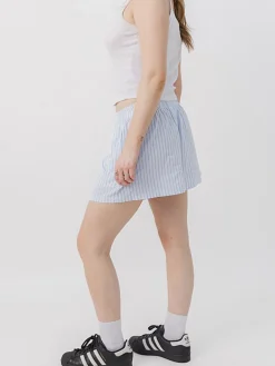 Women LAV Shorts-Striped Boxers