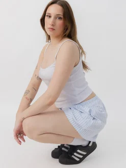 Women LAV Shorts-Striped Boxers