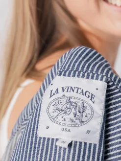 Women LAV Jackets & Vests|Jackets & Vests-Striped Jacket