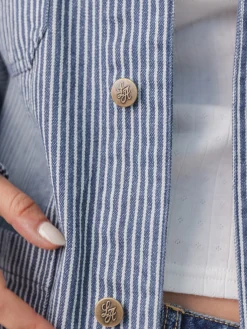 Women LAV Jackets & Vests|Jackets & Vests-Striped Jacket