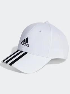adidas Caps & Hats-3-Stripes Cotton Twill Baseball Cap
