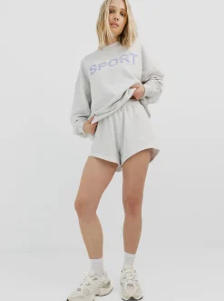 Women Taylor Sport Shorts-Summer Short in Snow Marle