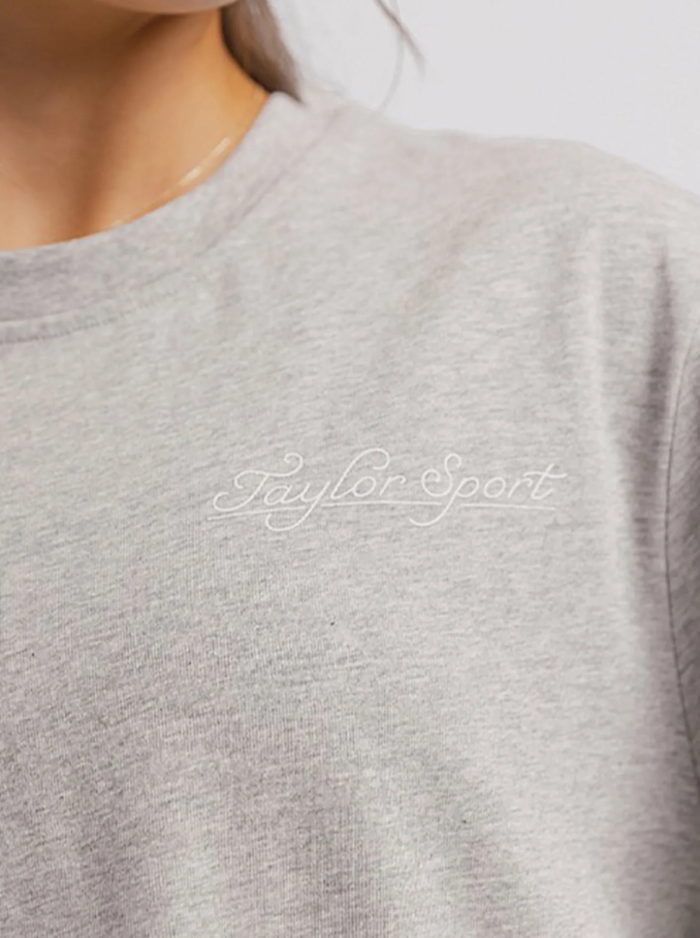 Women Taylor Sport Tees & Tanks-Taylor Tee in Grey Marle