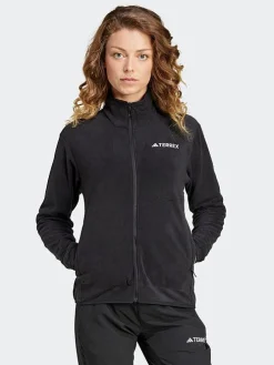 Women adidas Originals Jackets & Vests|Hoodies & Crews-Terrex Multi Full Zip Fleece Jacket