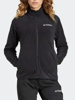 Women adidas Originals Jackets & Vests|Hoodies & Crews-Terrex Multi Full Zip Fleece Jacket