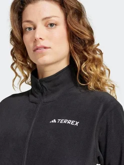 Women adidas Originals Jackets & Vests|Hoodies & Crews-Terrex Multi Full Zip Fleece Jacket