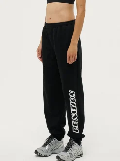 Women PE Nation Pants & Sweats-Tiebreak Trackpant in Black