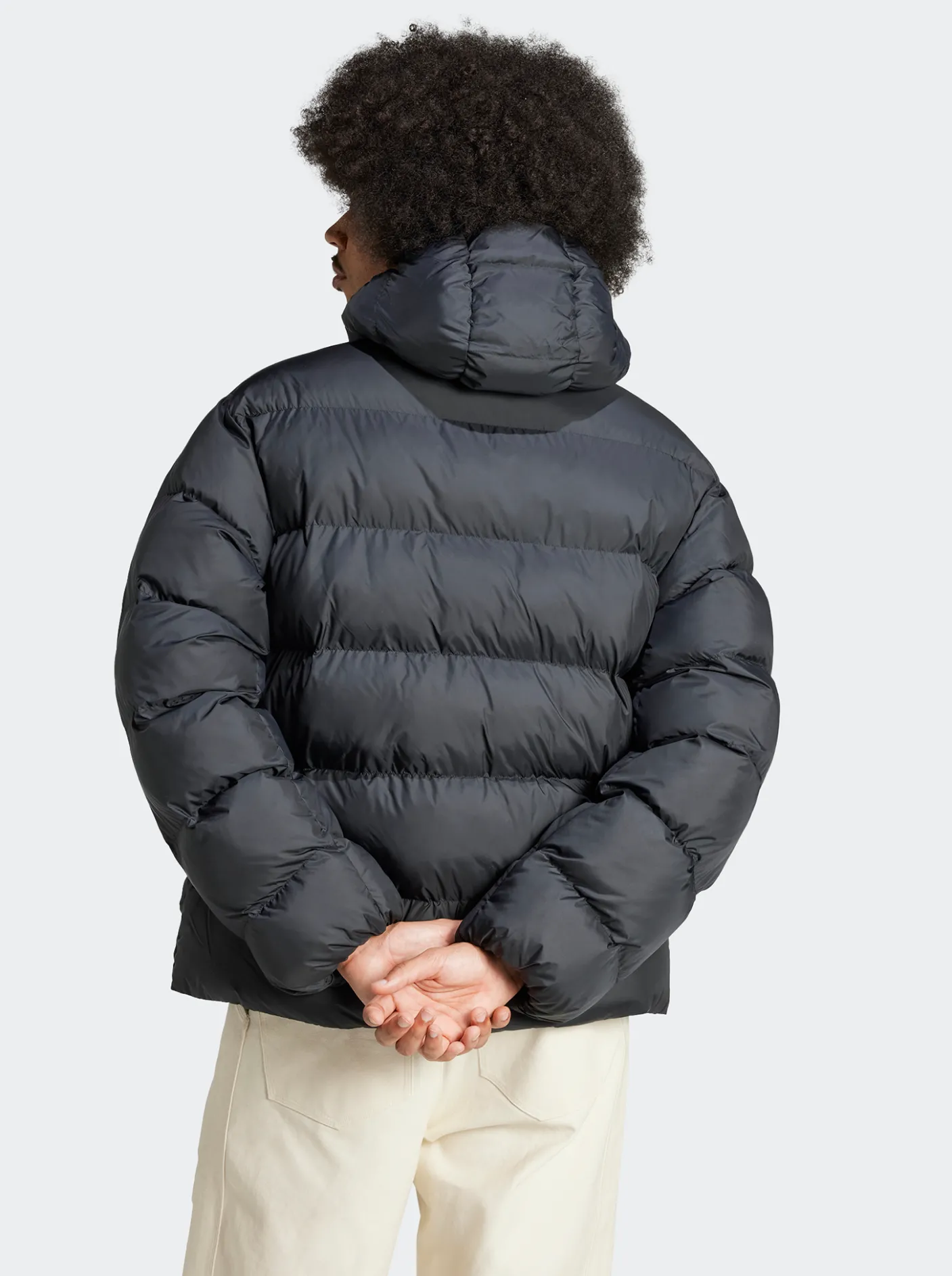 adidas Originals Puffers|Jackets & Vests-Tonal Hooded Puffer Jacket