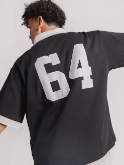 Pursuit of Happiness Tees & Singlets-Tour Jersey in Black