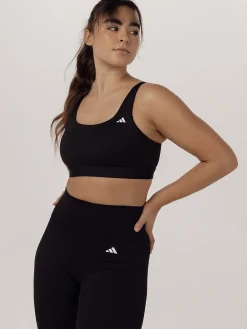 Women adidas Sports Bras-Training Light-Support Ribbed Bra
