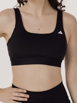 Women adidas Sports Bras-Training Light-Support Ribbed Bra