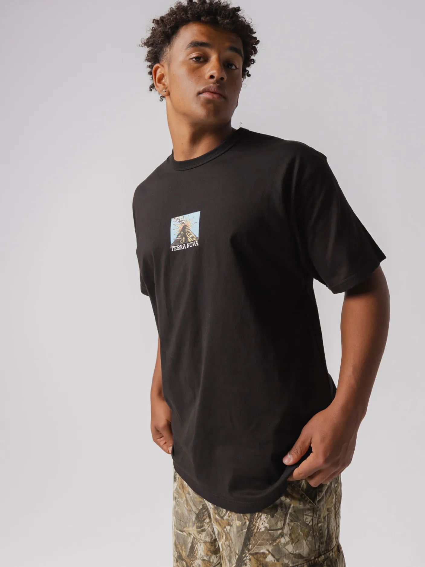 Terra Nova Tees & Singlets-Volcano Graphic Tee