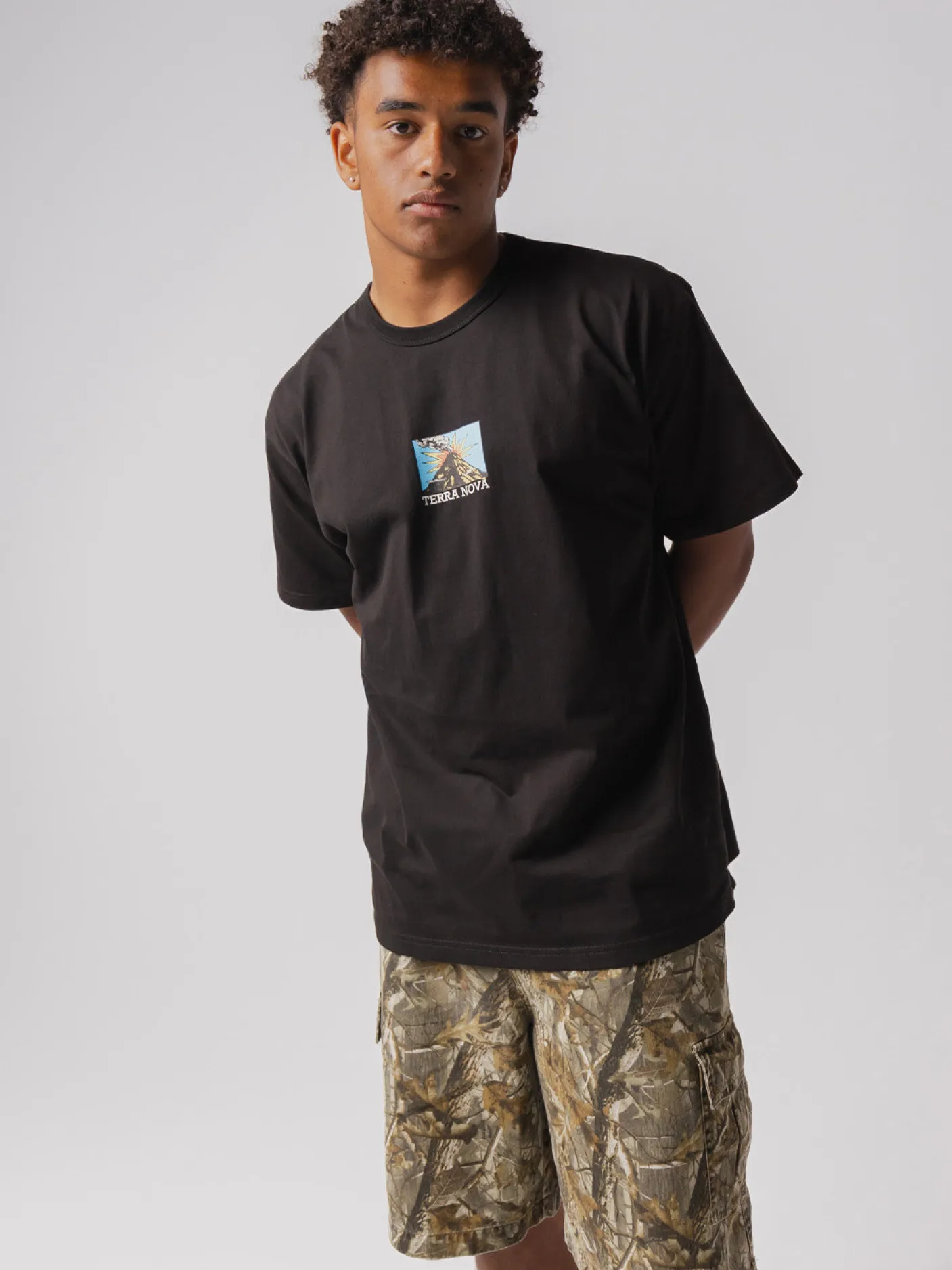 Terra Nova Tees & Singlets-Volcano Graphic Tee
