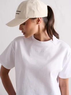 Women Aimn Tees & Tanks-White Boxy T-Shirt