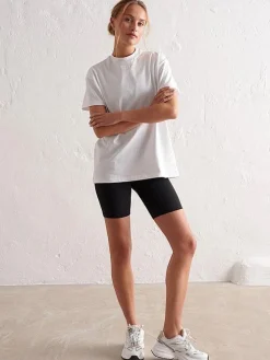 Women Aimn Tees & Tanks-White Boyfriend T-Shirt