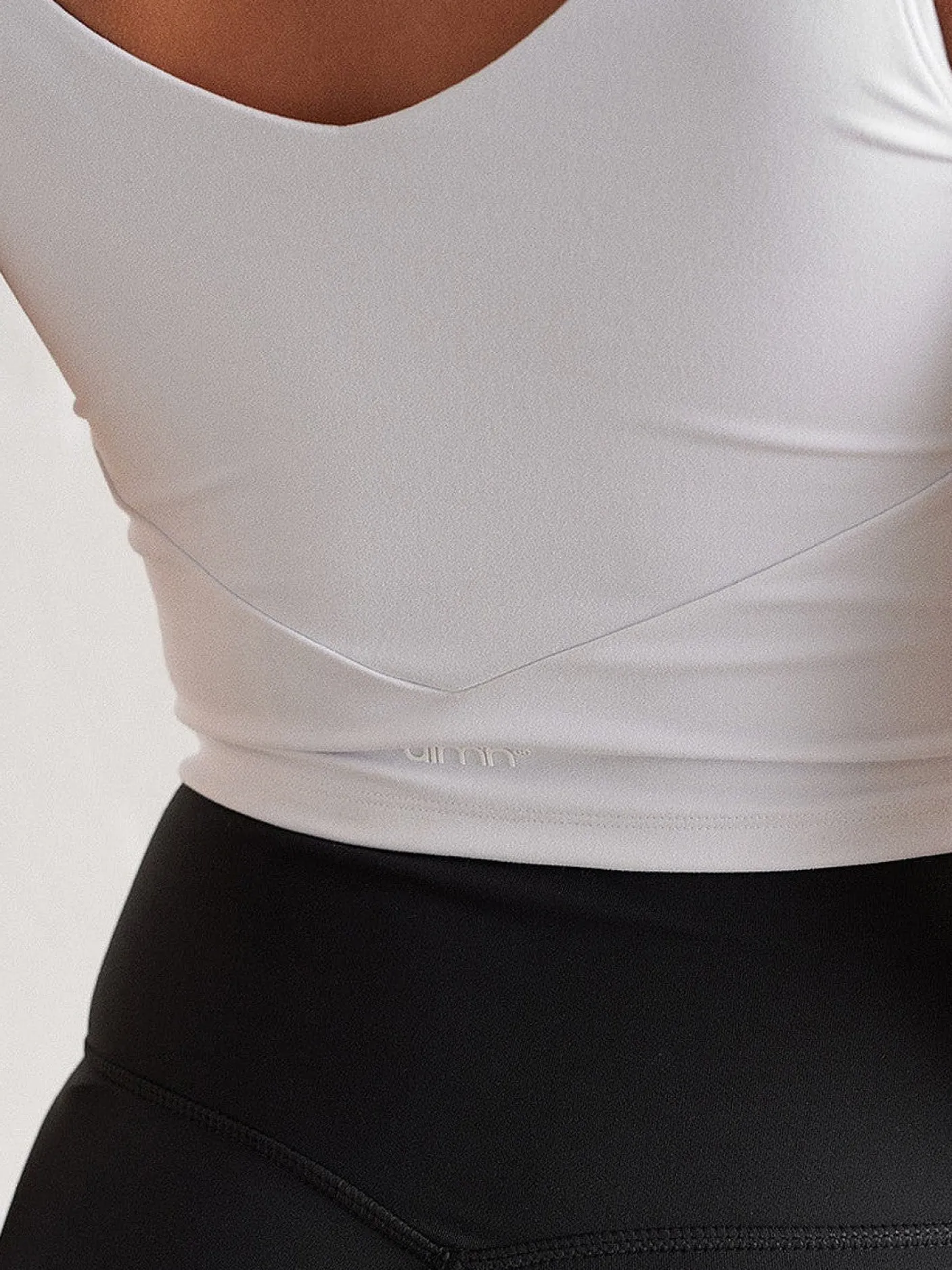 Women Aimn Sports Bras-White Sense Bralette