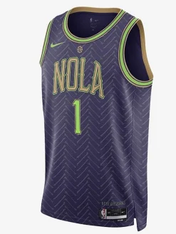 Nike Nba Jerseys|Tees & Singlets-Zion Williamson New Orleans Pelicans 2024/25 City Edition Jersey
