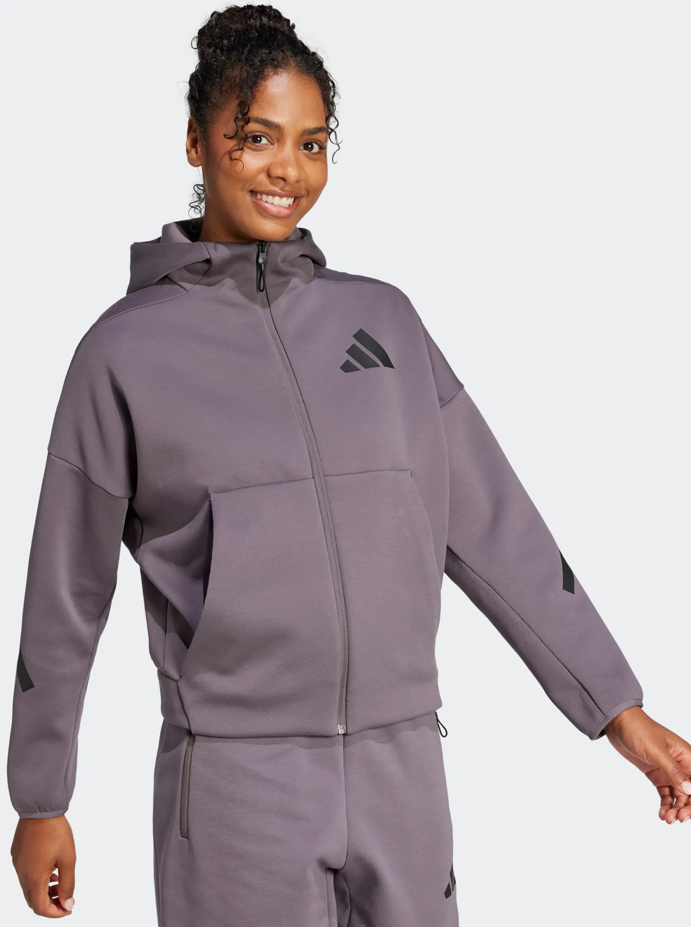 Women adidas Sportswear Hoodies & Crews-Z.N.E. Full-Zip Hoodie